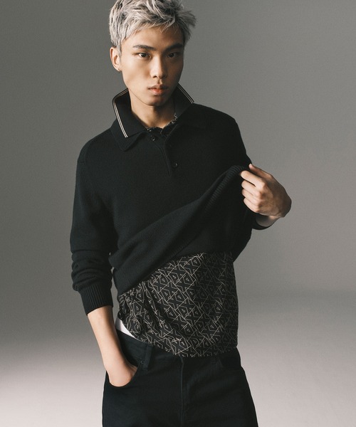 ARMANI EXCHANGE(アルマーニエクスチェンジ)の「【A|X アルマーニ エクスチェンジ】オールオーバージャカードロゴ 半袖ポロシャツ/REGULAR(ポロシャツ・メンズ・ブラック・LARGE/MEDIUM/SMALL/X-LARGE/X-SMALL)」の5枚目の写真
