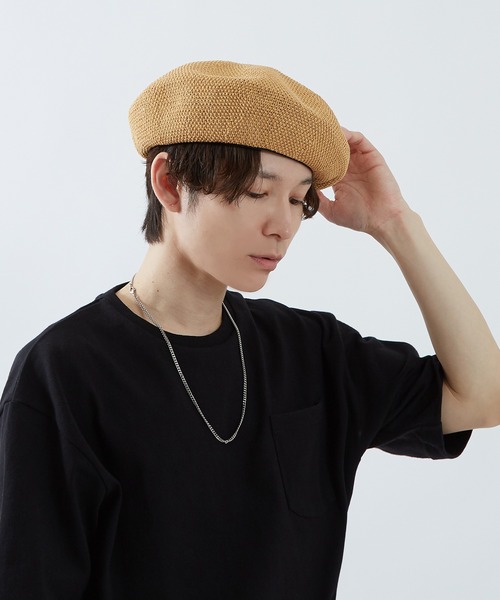 improves(インプローブス)の「ベレー帽(ハンチング/ベレー帽・メンズ・ベージュ/ブラック/アイボリー・FREE)」の9枚目の写真