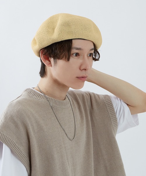 improves(インプローブス)の「ベレー帽(ハンチング/ベレー帽・メンズ・ベージュ/ブラック/アイボリー・FREE)」の14枚目の写真