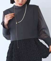 RUIRUE BOUTIQUE（ルイルエブティック）の「2点セット ｜ マルチway パール スネークチェーン ネックレス ｜ レディース 結婚式 パーティードレス 冠婚葬祭 セレモニー フォーマル 華やか オケージョン アクセサリー（ネックレス・レディース）」