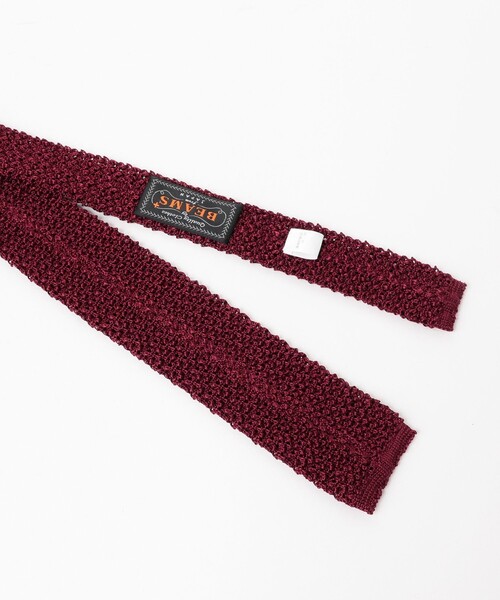 BEAMS PLUS（ビームスプラス）の「Silk Knit Tie Solid（ネクタイ・メンズ・ブラック/ネイビー/ワイン・ONE SIZE）」の7枚目の写真