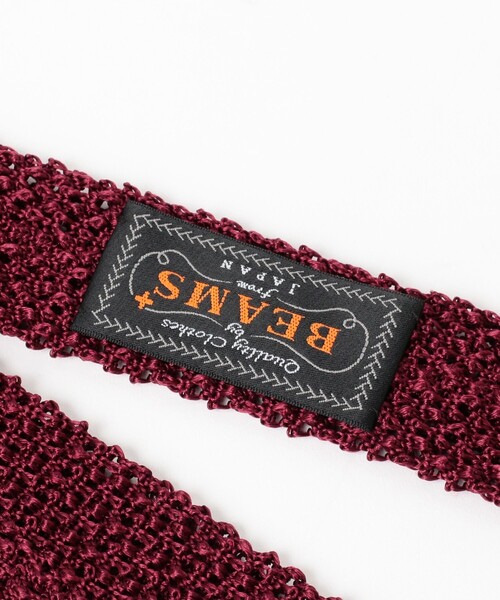 BEAMS PLUS（ビームスプラス）の「Silk Knit Tie Solid（ネクタイ・メンズ・ブラック/ネイビー/ワイン・ONE SIZE）」の8枚目の写真