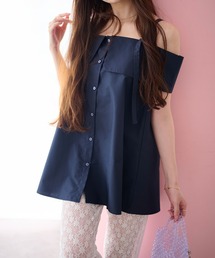 powwa more（ポワモア）の「3wayリボン付きオフショルブラウス（シャツ/ブラウス）」