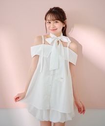 powwa more（ポワモア）の「3wayリボン付きオフショルブラウス（シャツ/ブラウス）」