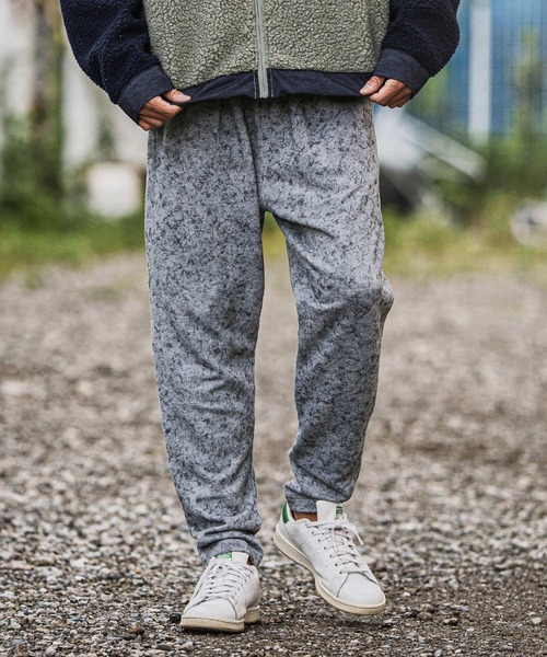 CAMBIO(カンビオ)の「mp13915-Used Like Print Sweat Tuck Pants スウェットパンツ(スウェットパンツ・メンズ・ブラック/グレー/チャコール・S/M/L)」の8枚目の写真