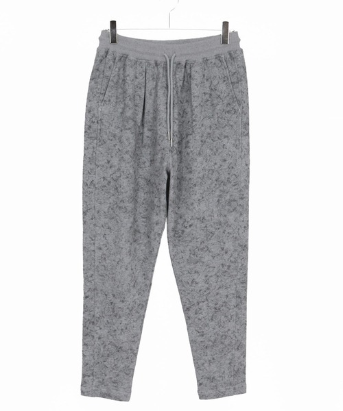 CAMBIO(カンビオ)の「mp13915-Used Like Print Sweat Tuck Pants スウェットパンツ(スウェットパンツ・メンズ・ブラック/グレー/チャコール・S/M/L)」の16枚目の写真