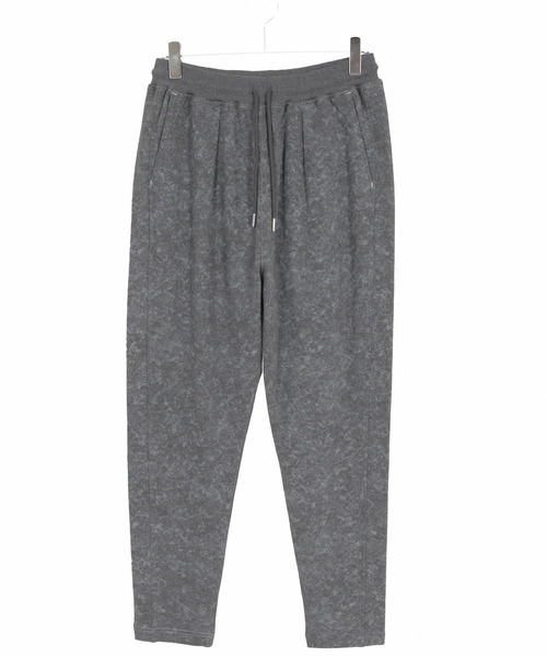 CAMBIO(カンビオ)の「mp13915-Used Like Print Sweat Tuck Pants スウェットパンツ(スウェットパンツ・メンズ・ブラック/グレー/チャコール・S/M/L)」の18枚目の写真