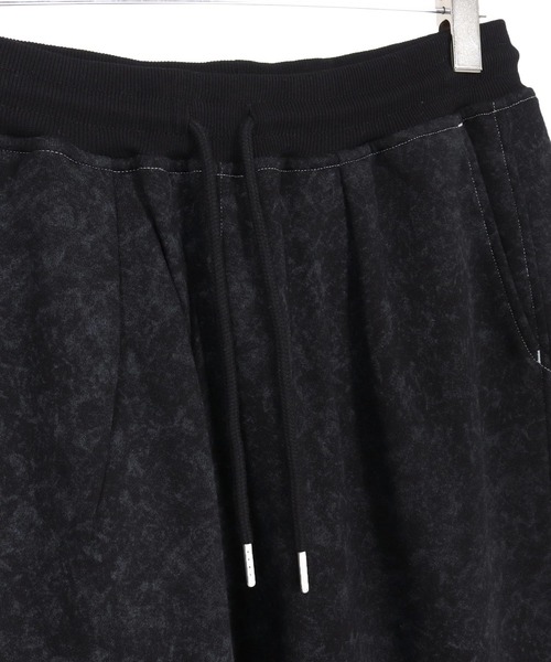 CAMBIO(カンビオ)の「mp13915-Used Like Print Sweat Tuck Pants スウェットパンツ(スウェットパンツ・メンズ・ブラック/グレー/チャコール・S/M/L)」の22枚目の写真
