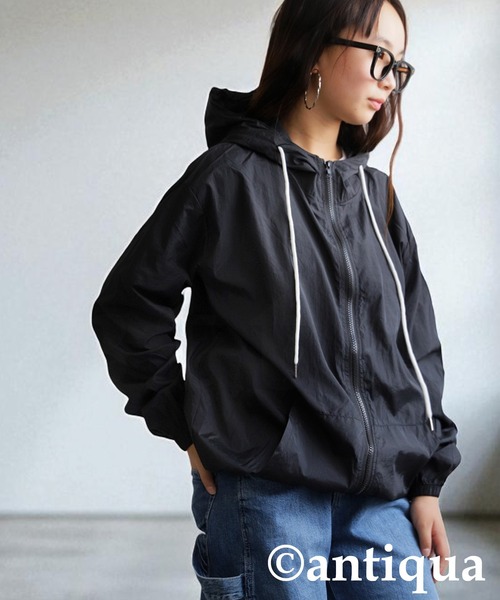 antiqua(アンティカ)の「ライトパーカー(パーカー・キッズ・グレー/ブラック・ONESIZE)」の4枚目の写真