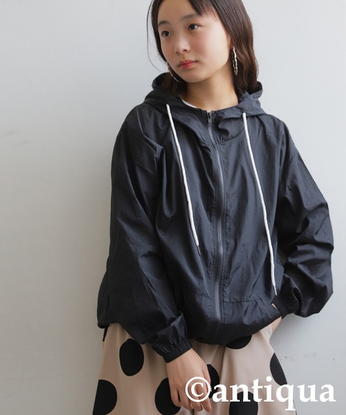 antiqua(アンティカ)の「ライトパーカー(パーカー・キッズ・グレー/ブラック・ONESIZE)」の7枚目の写真