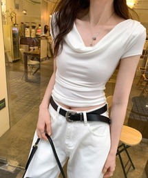 2WAYドレープTシャツ