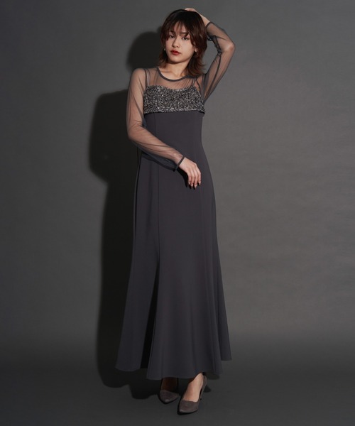 2way glitter bustier dress（ドレス）｜My shawty（マイシャウティー
