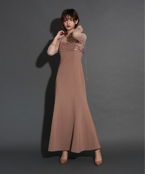 My shawty(マイシャウティー)の「2way glitter bustier dress(ドレス・レディース・ブラック/チャコールグレー/ベージュ・SMALL/MEDIUM/LARGE)」の19枚目の写真