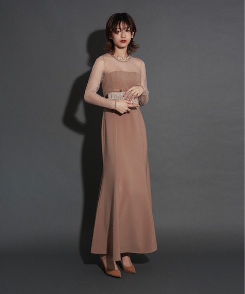 My shawty(マイシャウティー)の「2way glitter bustier dress(ドレス・レディース・ブラック/チャコールグレー/ベージュ・SMALL/MEDIUM/LARGE)」の20枚目の写真