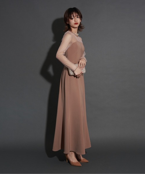 My shawty(マイシャウティー)の「2way glitter bustier dress(ドレス・レディース・ブラック/チャコールグレー/ベージュ・SMALL/MEDIUM/LARGE)」の21枚目の写真