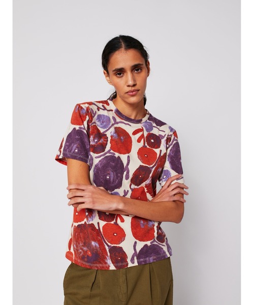BOBO CHOSES(ボボショーズ)の「Dahlia pattern fitted T-shirt(Tシャツ/カットソー・レディース・オフホワイト・S/M/XS/XL/L)」の10枚目の写真