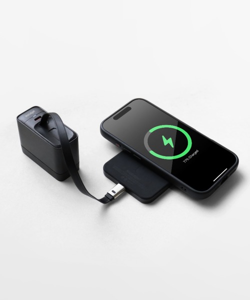 MaGdget（マジェット）の「〈MaGdget/マジェット〉Reel Adapter/リールアダプター 巻き取り式 充電器（スマホグッズ・メンズ・ブラック/ホワイト・ONE SIZE）」の3枚目の写真