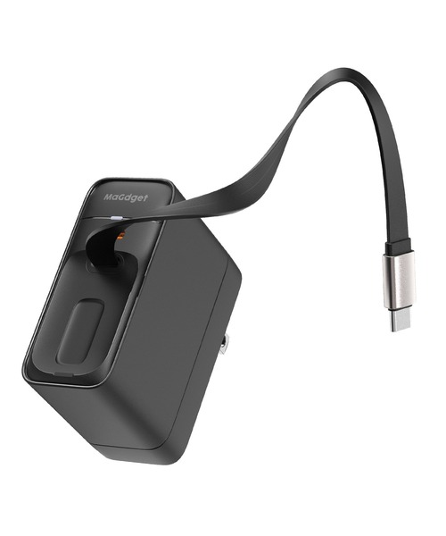 MaGdget（マジェット）の「〈MaGdget/マジェット〉Reel Adapter/リールアダプター 巻き取り式 充電器（スマホグッズ・メンズ・ブラック/ホワイト・ONE SIZE）」の11枚目の写真
