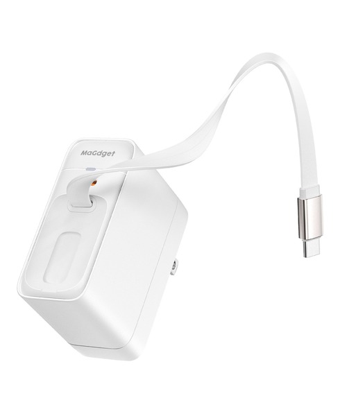 MaGdget（マジェット）の「〈MaGdget/マジェット〉Reel Adapter/リールアダプター 巻き取り式 充電器（スマホグッズ・メンズ・ブラック/ホワイト・ONE SIZE）」の12枚目の写真