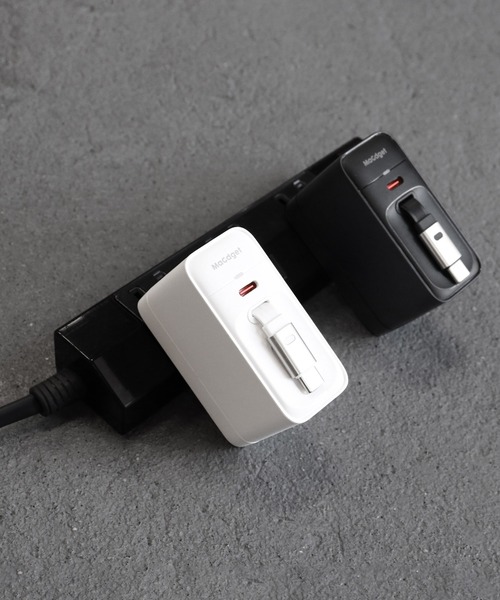 MaGdget（マジェット）の「〈MaGdget/マジェット〉Reel Adapter/リールアダプター 巻き取り式 充電器（スマホグッズ・メンズ・ブラック/ホワイト・ONE SIZE）」の10枚目の写真