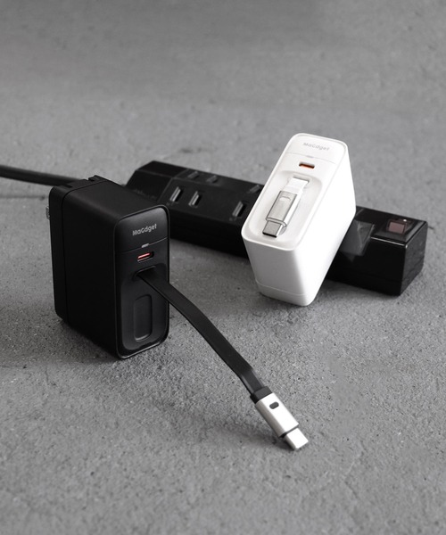 MaGdget（マジェット）の「〈MaGdget/マジェット〉Reel Adapter/リールアダプター 巻き取り式 充電器（スマホグッズ・メンズ・ブラック/ホワイト・ONE SIZE）」の13枚目の写真