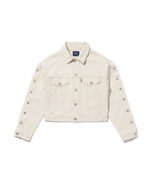 Levi's(リーバイス)の「Levi's/リーバイス BLUETAB(TM) SHANK トラッカージャケット(デニムジャケット・レディース・ホワイト・XS/S/M)」の3枚目の写真