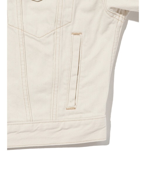 Levi's(リーバイス)の「Levi's/リーバイス BLUETAB(TM) SHANK トラッカージャケット(デニムジャケット・レディース・ホワイト・XS/S/M)」の7枚目の写真