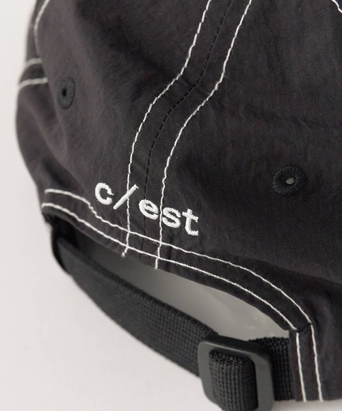 c/est（シーエ）の「c/est/シーエ CHRISTY キャップ（キャップ・レディース・ブラック/オフホワイト・FREE）」の4枚目の写真