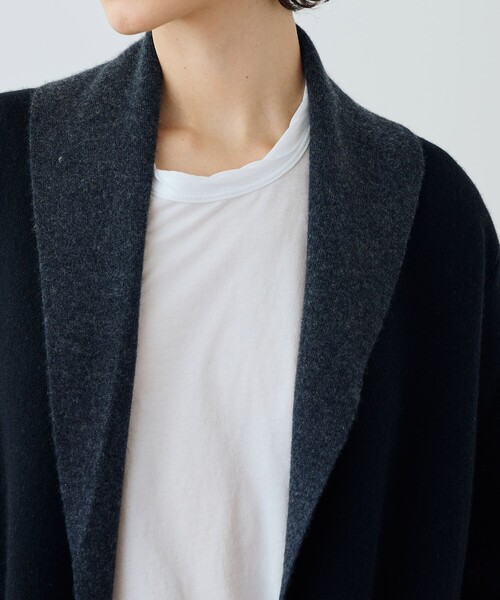 James perse コート　サイズ1 made in Italy リサイクルカシミヤ ショールカラーコート WRBC2619（その他アウター