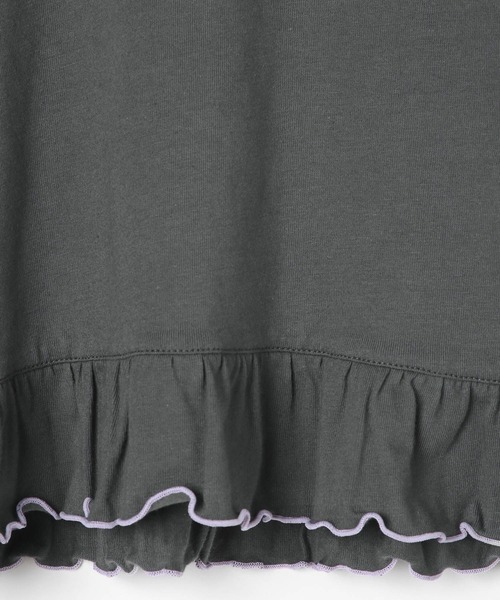 LEPSIM（レプシィム）の「【KIDS】配色フリルフレンチスリーブプルオーバー　578967（Tシャツ/カットソー・キッズ・アイボリー/ライトブルー/チャコールグレー・140/120）」の10枚目の写真