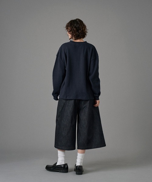 ONCILY（オンシェリー）の「SILVER BUTTON HENRY NECK THERMAL LONG SLEEVE T-SHIRT / シルバーボタンヘンリーネックサーマルロンT（Tシャツ/カットソー・メンズ・ブラック/杢グレー/ブラウン/ネイビー・SMALL/MEDIUM/LARGE）」の18枚目の写真