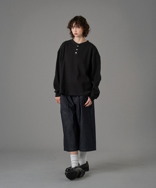 -NUMBER (N)INE- 09SS ヘンリーネックサーマルカットソー FRUIT OF THE LOOM × NUMBER (N)INE “PACK HENLEY T-SHIRT