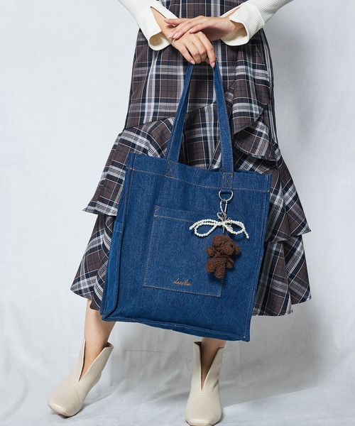 セール】【dazzlin/ダズリン】熊チャーム リボンチャーム付き