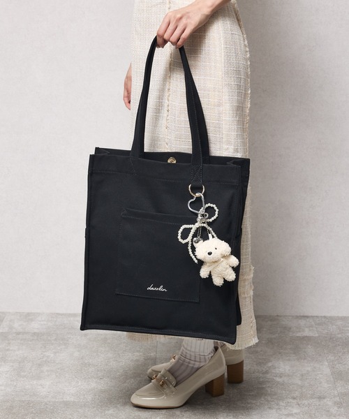 セール】【dazzlin/ダズリン】熊チャーム リボンチャーム付き