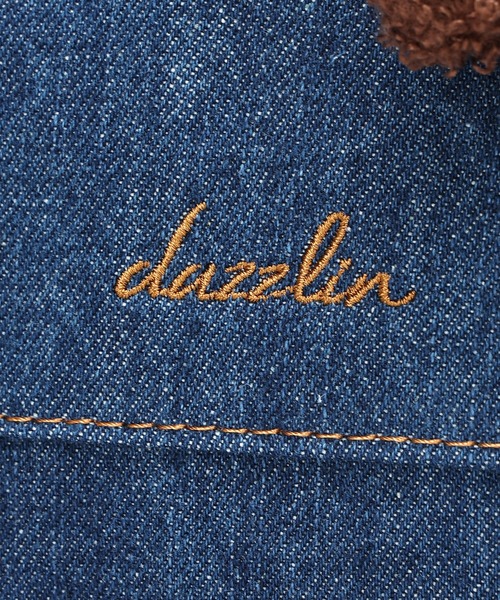 dazzlin（ダズリン）の「【dazzlin/ダズリン】熊チャーム　リボンチャーム付き　キャンバス　デニム　縦型トートバッグ　推し活バッグ（トートバッグ・レディース・ブラック/ワンウォッシュ/アイボリー・FREE）」の22枚目の写真