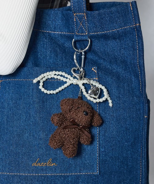 セール】【dazzlin/ダズリン】熊チャーム リボンチャーム付き