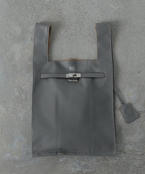 GALLEST（ギャレスト）の「【beautiful people】large market bag（トートバッグ・レディース・グレー/オレンジ・00）」の2枚目の写真