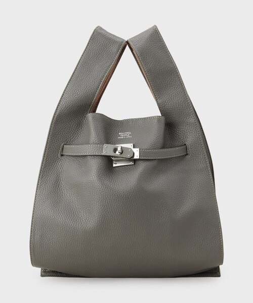 GALLEST（ギャレスト）の「【beautiful people】large market bag（トートバッグ・レディース・グレー/オレンジ・00）」の3枚目の写真