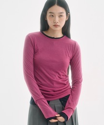 sheer long sleeve tee / シアーロンT