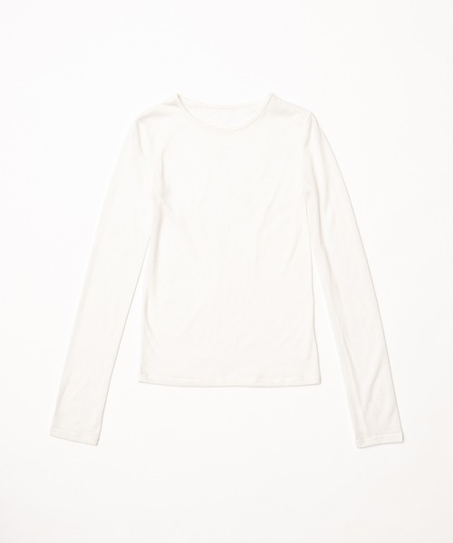 sheer long sleeve tee / シアーロンT（Tシャツ/カットソー）｜FEKETE