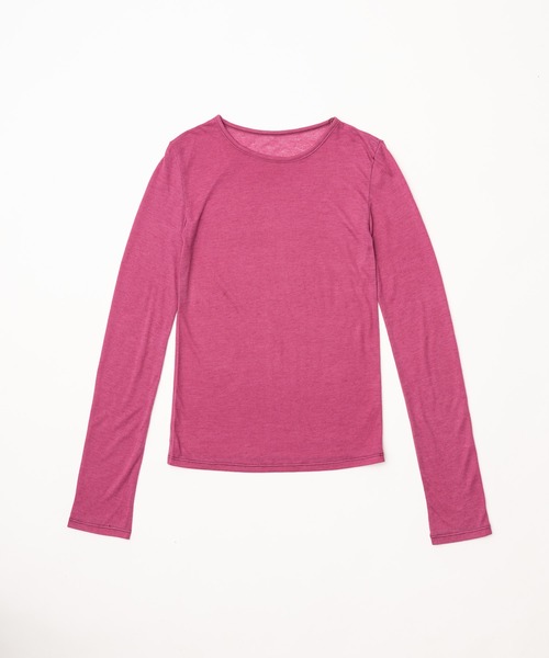 sheer long sleeve tee / シアーロンT（Tシャツ/カットソー）｜FEKETE