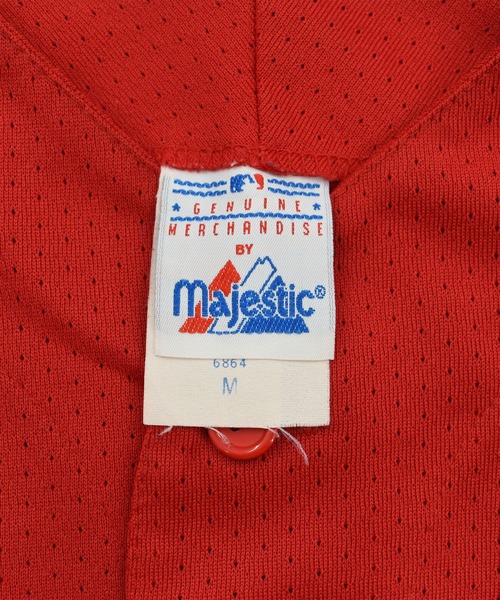NBA/NFL/NHL/MLB(エヌビーエーエヌエフエルエヌエイチエルエムエルビー)の「【USED】90’s Majestic “New York Yankees” ゲームシャツ USA製(シャツ/ブラウス・メンズ・レッド・MEDIUM)」の3枚目の写真