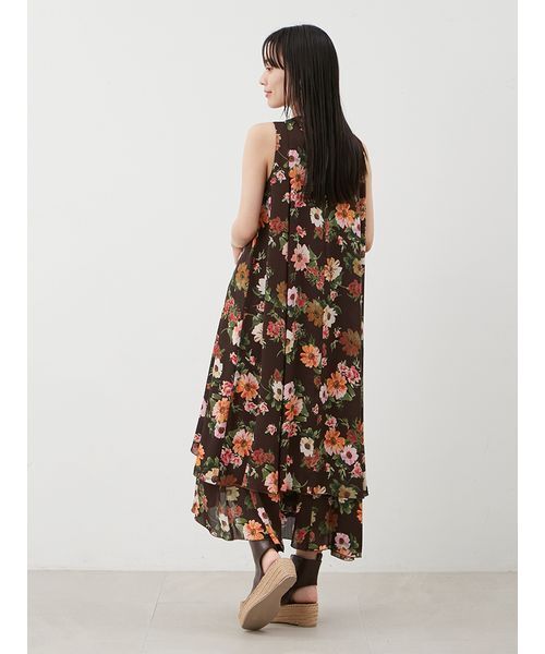 【値下げ中】Mila Owen フラワープリント マキシワンピース 値下げ中】Mila Owen フラワープリント マキシワンピース mila