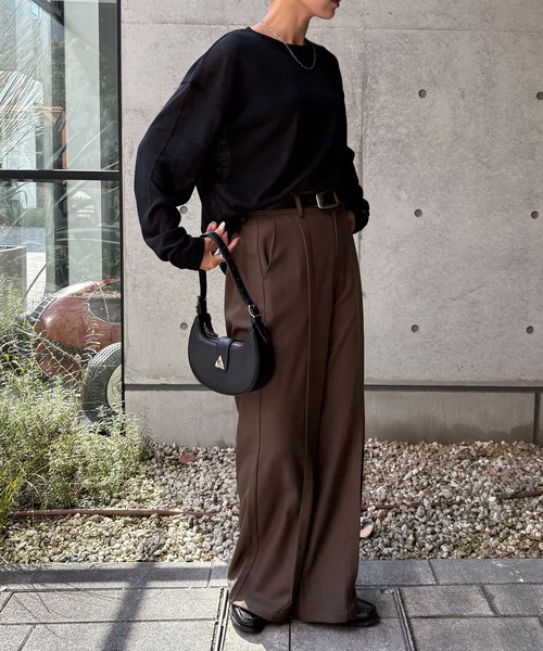 NOGLE（ノグル）の「【NOGLE/ノグル】シアースラブオーバートップス（Tシャツ/カットソー・レディース・グレー/ブラック/ホワイト/ブルー・FREE）」の21枚目の写真