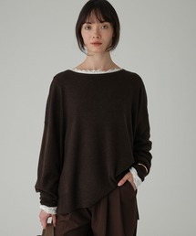 BABYLONE | ボートネックポンチョニット(ニット/セーター)