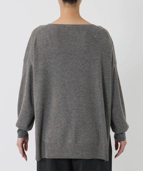 BABYLONE（バビロン）の「ボートネックポンチョニット（ニット/セーター・レディース・ダークブラウン/ベージュ/ブラック/チャコール/ホワイト・フリー）」の18枚目の写真