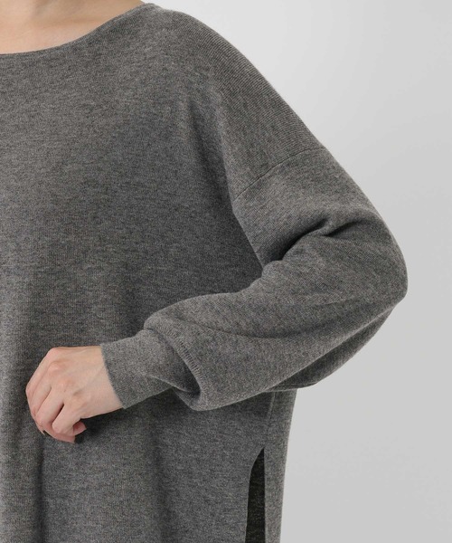 BABYLONE（バビロン）の「ボートネックポンチョニット（ニット/セーター・レディース・ダークブラウン/ベージュ/ブラック/チャコール/ホワイト・フリー）」の21枚目の写真