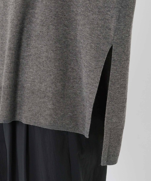 BABYLONE（バビロン）の「ボートネックポンチョニット（ニット/セーター・レディース・ダークブラウン/ベージュ/ブラック/チャコール/ホワイト・フリー）」の11枚目の写真