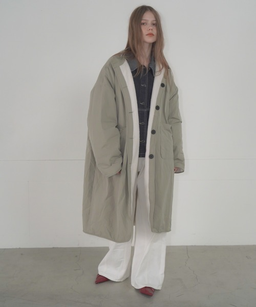 即完売reversible boa coat リバーシブルボアコート セール】2WAYボアリバーシブルコート / 2WAY Reversible Boa