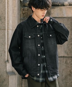 値下げ即完売品dries van noten デニムジャケット ブラック 34 値下げ